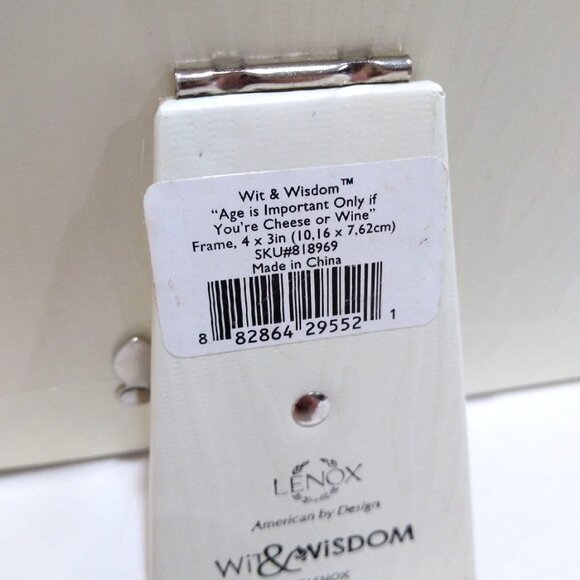 Lenox Wit & Wisdom 4" x 3" Picture Frame - Picture 6 of 6